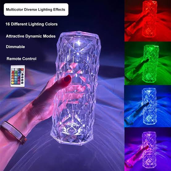 Rechargeable Diamond Crystal Lamp - Gadgetifyy