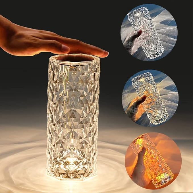 Rechargeable Diamond Crystal Lamp - Gadgetifyy