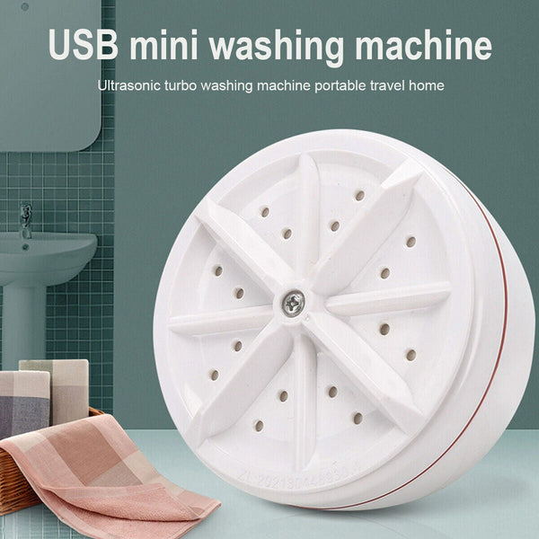 Mini Washing Machine Portable Ultrasonic Turbine Washer - Gadgetifyy