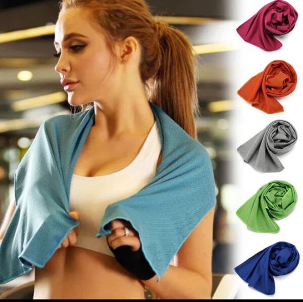 Ice Cold Cool Towel: Instant Cooling for Outdoor Sports - Gadgetifyy