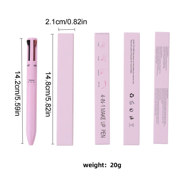 4 In 1 Waterproof Makeup Pen Eyebrow - Gadgetifyy