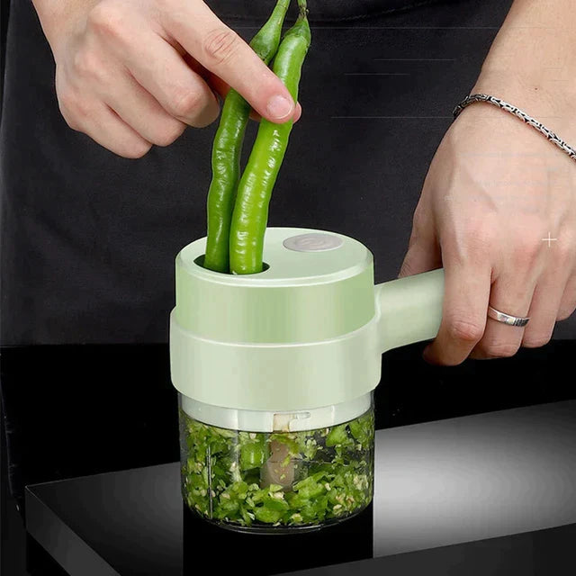 Electric Handheld Hammer Vegetable Cutter - Gadgetifyy