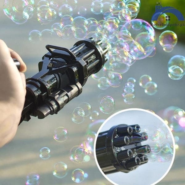 Kids Summer Gatling Bubble Gun - Automatic Soap Water - Gadgetifyy