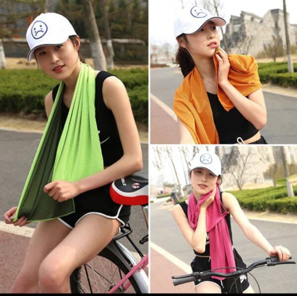 Ice Cold Cool Towel: Instant Cooling for Outdoor Sports - Gadgetifyy