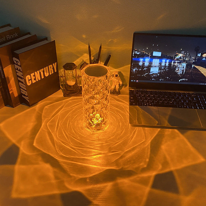 Rechargeable Diamond Crystal Lamp - Gadgetifyy